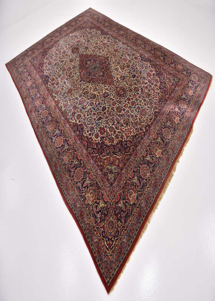 8' 8 x 12' 2 Hand Knotted Kashan Persian Rug