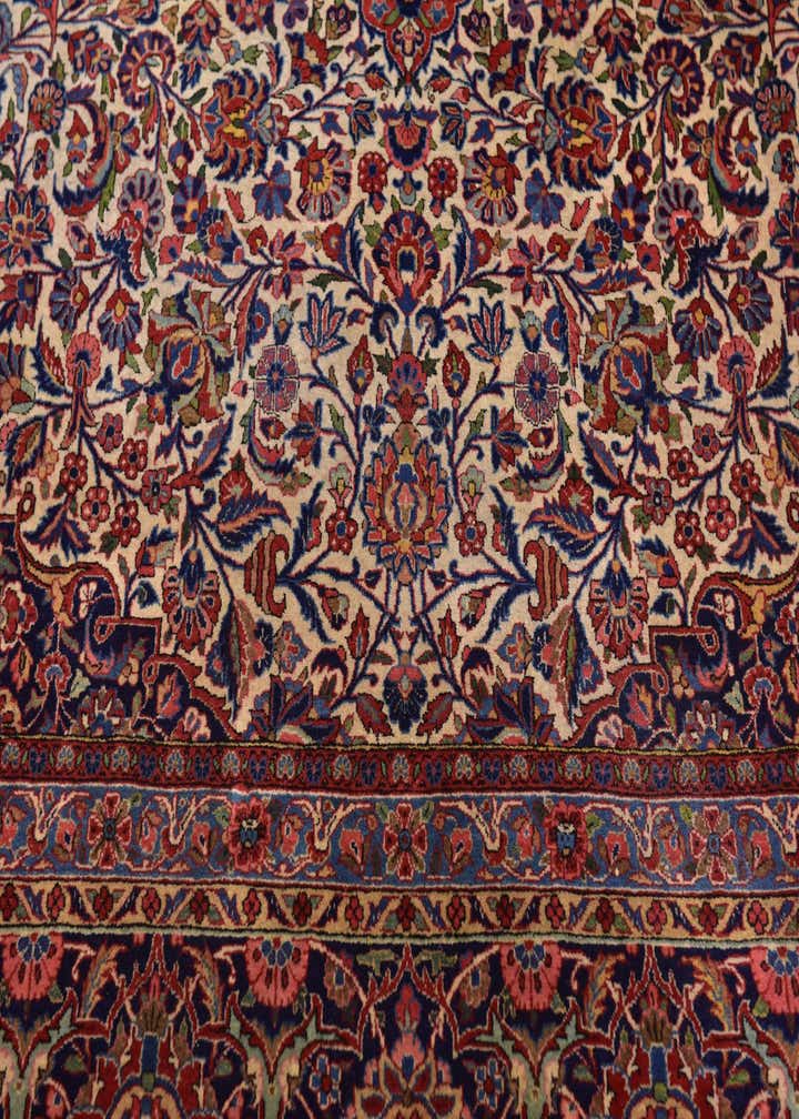 8' 8 x 12' 2 Hand Knotted Kashan Persian Rug