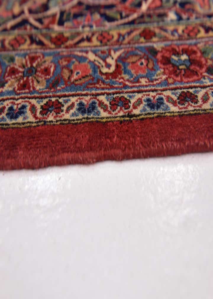 8' 8 x 12' 2 Hand Knotted Kashan Persian Rug