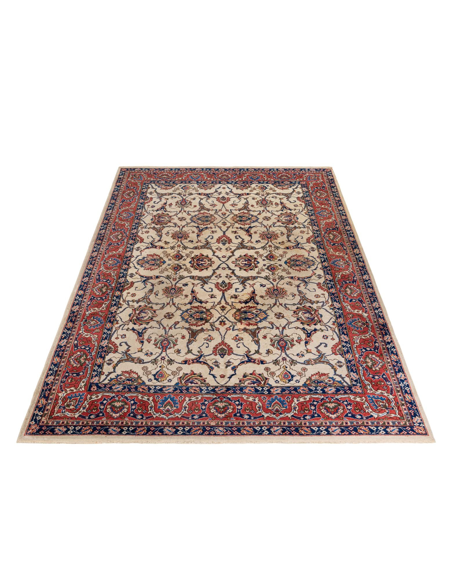 8' 8 x 11' 10 Hand Knotted Kashan Persian Wool Rug