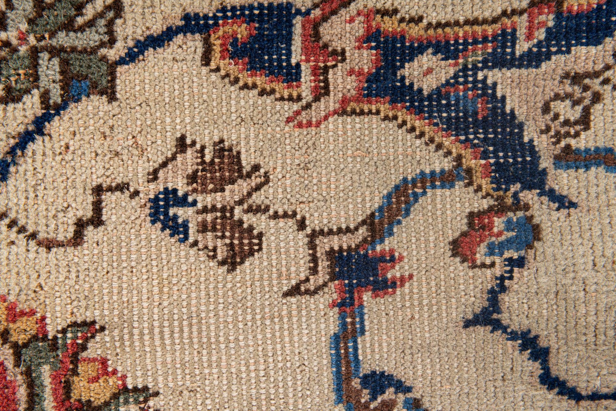 8' 8 x 11' 10 Hand Knotted Kashan Persian Wool Rug