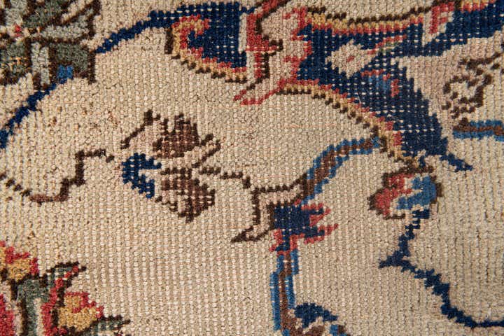 8' 8 x 11' 10 Hand Knotted Kashan Persian Wool Rug