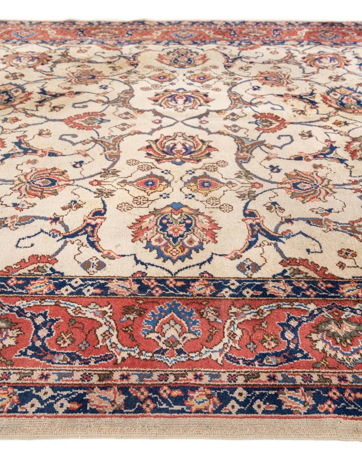 Detail image of 8' 8 x 11' 10 Hand Knotted Kashan Persian Wool Rug