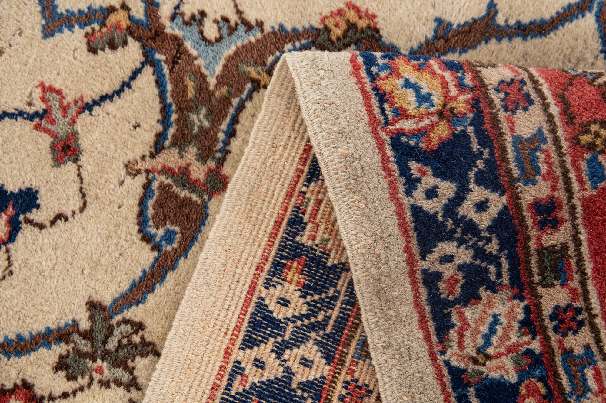 8' 8 x 11' 10 Hand Knotted Kashan Persian Wool Rug