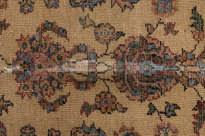 7' 2 x 10' 2 Hand Knotted Kashan Wool Rug