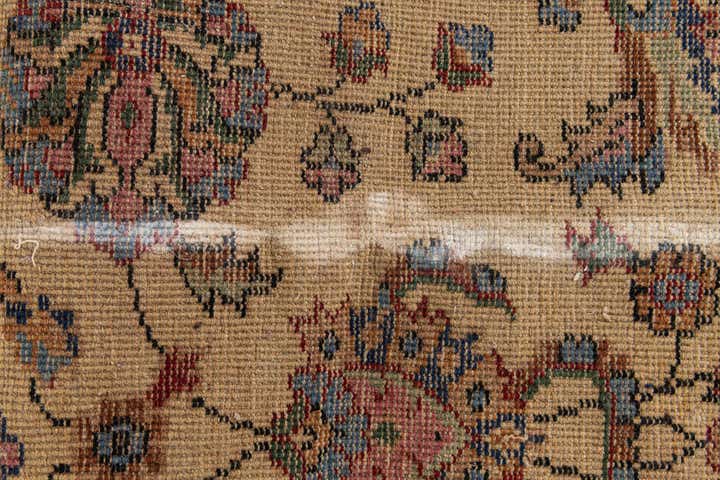 7' 2 x 10' 2 Hand Knotted Kashan Wool Rug