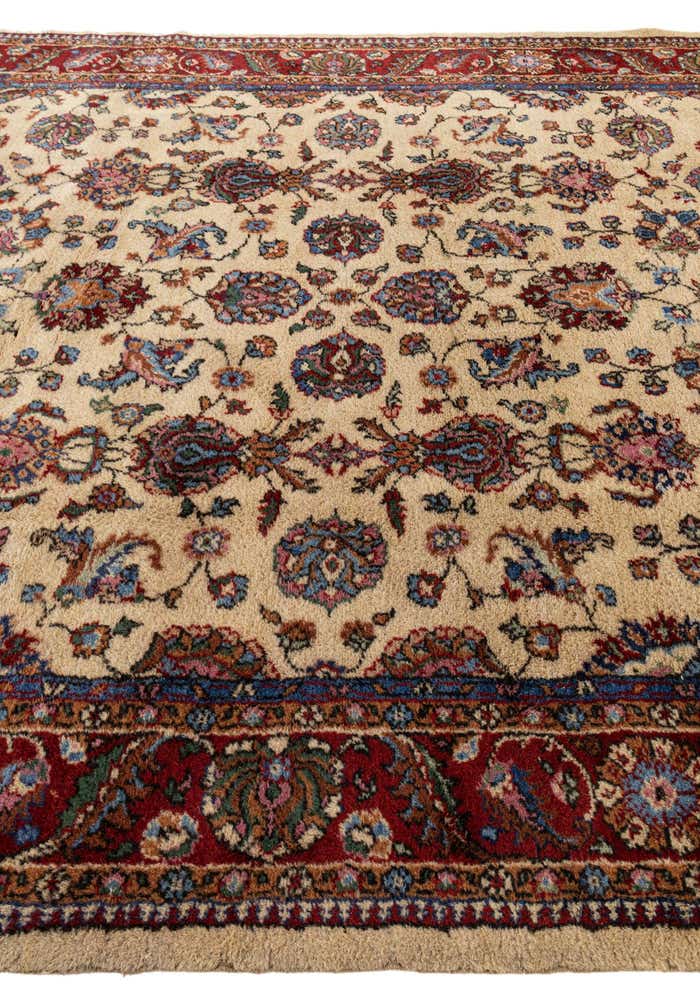 7' 2 x 10' 2 Hand Knotted Kashan Wool Rug