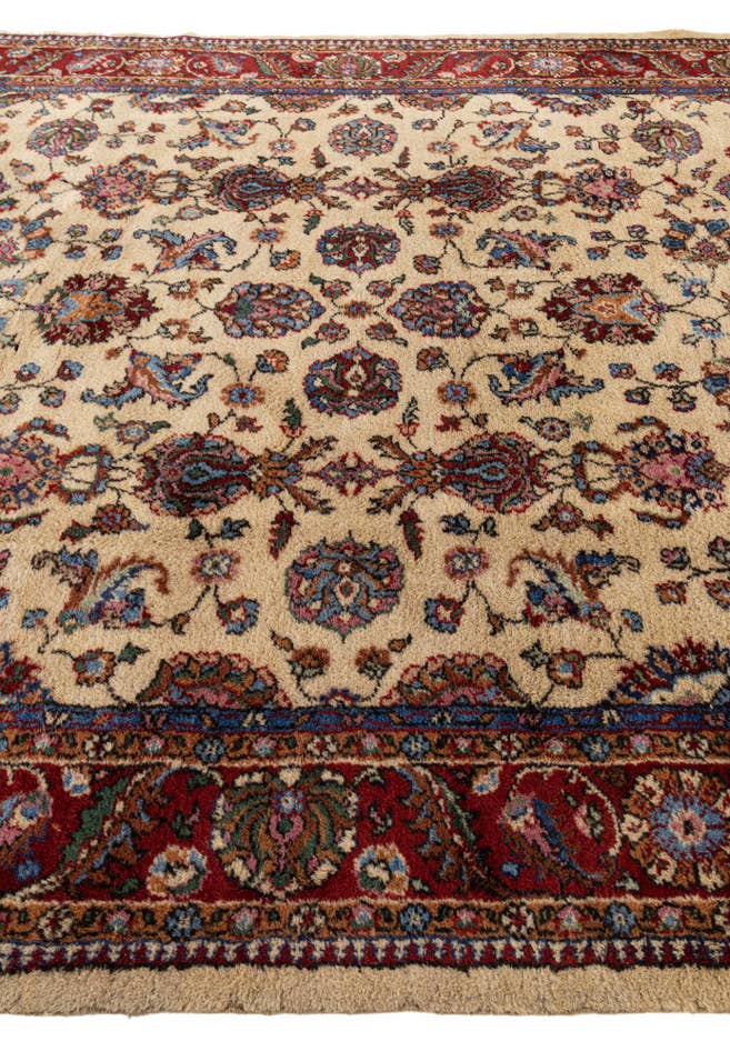 Detail image of 7' 2 x 10' 2 Hand Knotted Kashan Wool Rug