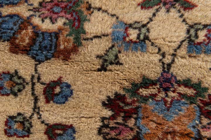 7' 2 x 10' 2 Hand Knotted Kashan Wool Rug