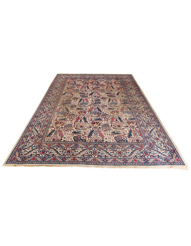 Detail image of 6' 6 x 9' 5  Hand Knotted Kashan Persian Wool Rug