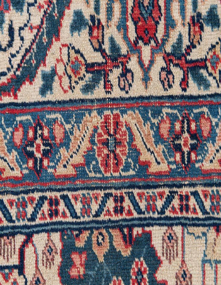 Detail image of 6' 6 x 9' 5  Hand Knotted Kashan Persian Wool Rug