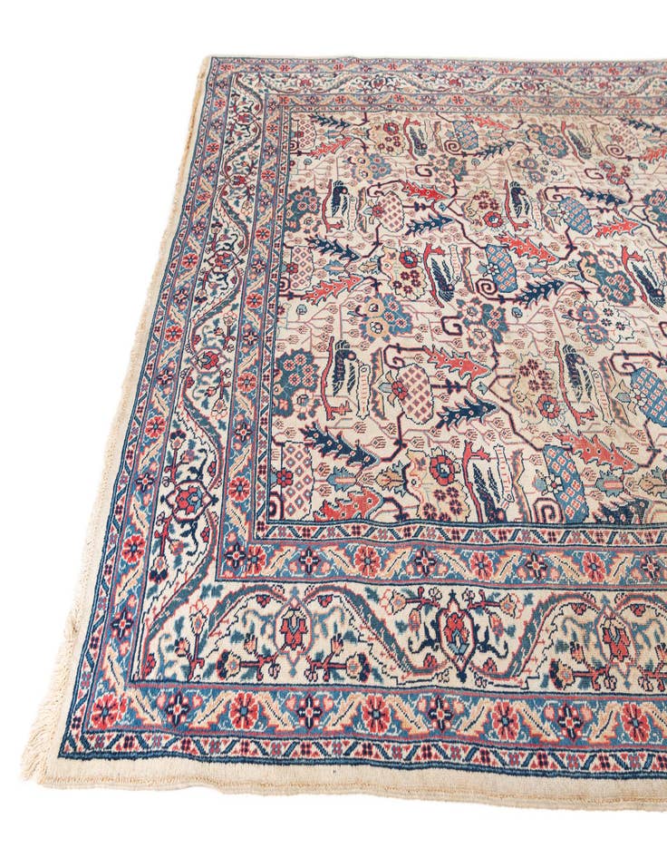 Detail image of 6' 6 x 9' 5  Hand Knotted Kashan Persian Wool Rug