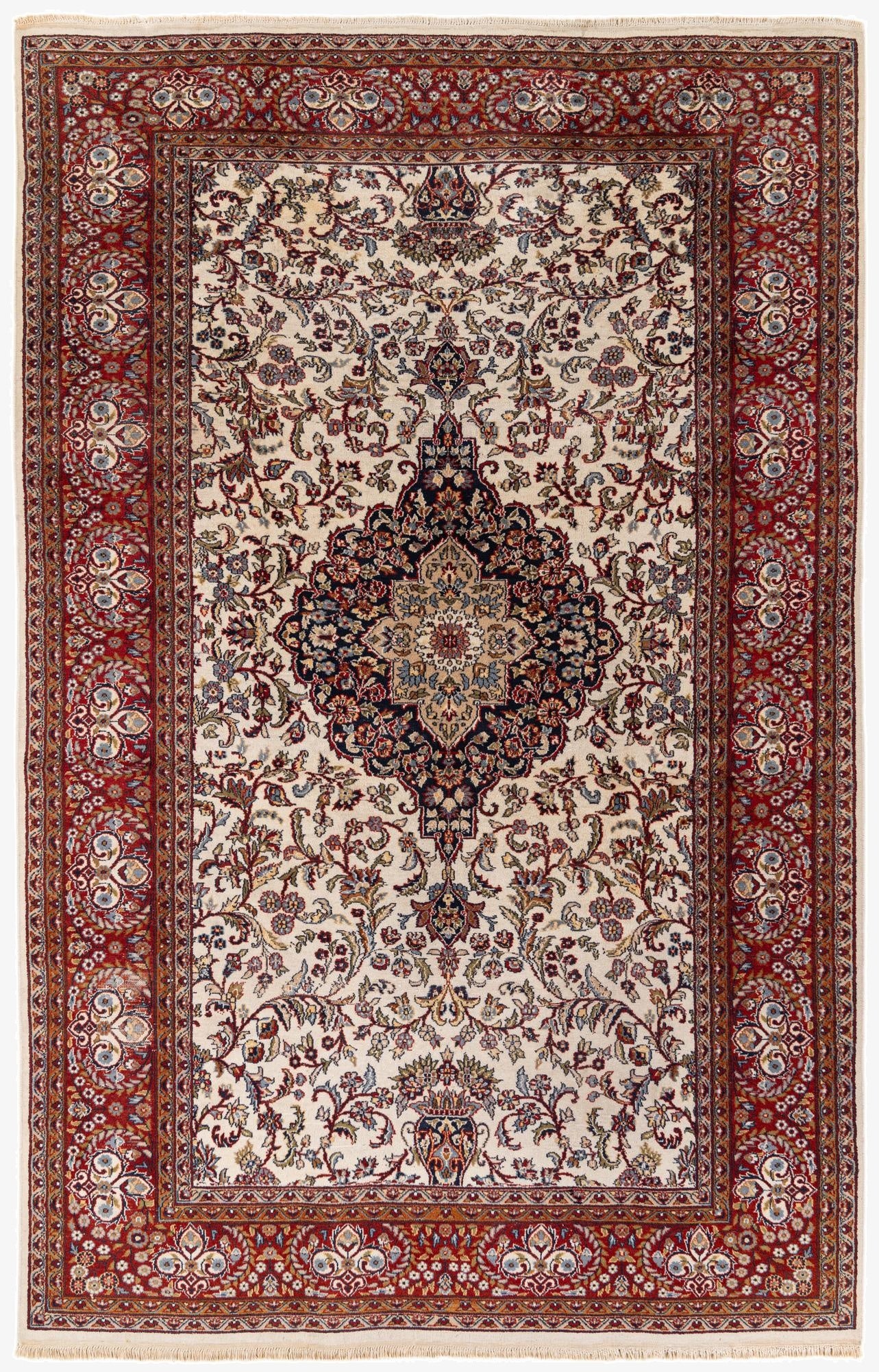 208cm x 325cm  Hand Knotted Kashan Wool Alfombra