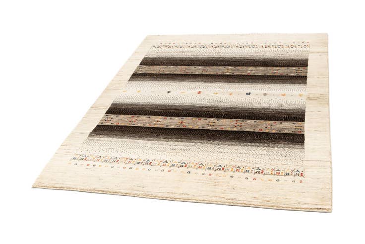 Detail image of 5' x 6' 7 Hand Knotted Kashkuli Gabbeh Wool Rug