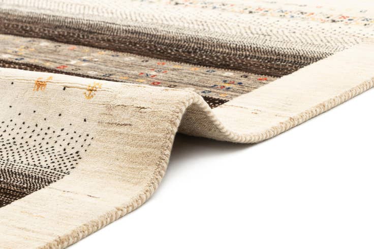 Detail image of 5' x 6' 7 Hand Knotted Kashkuli Gabbeh Wool Rug