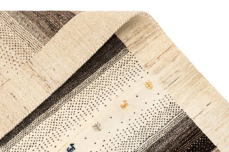 Detail image of 5' x 6' 7 Hand Knotted Kashkuli Gabbeh Wool Rug