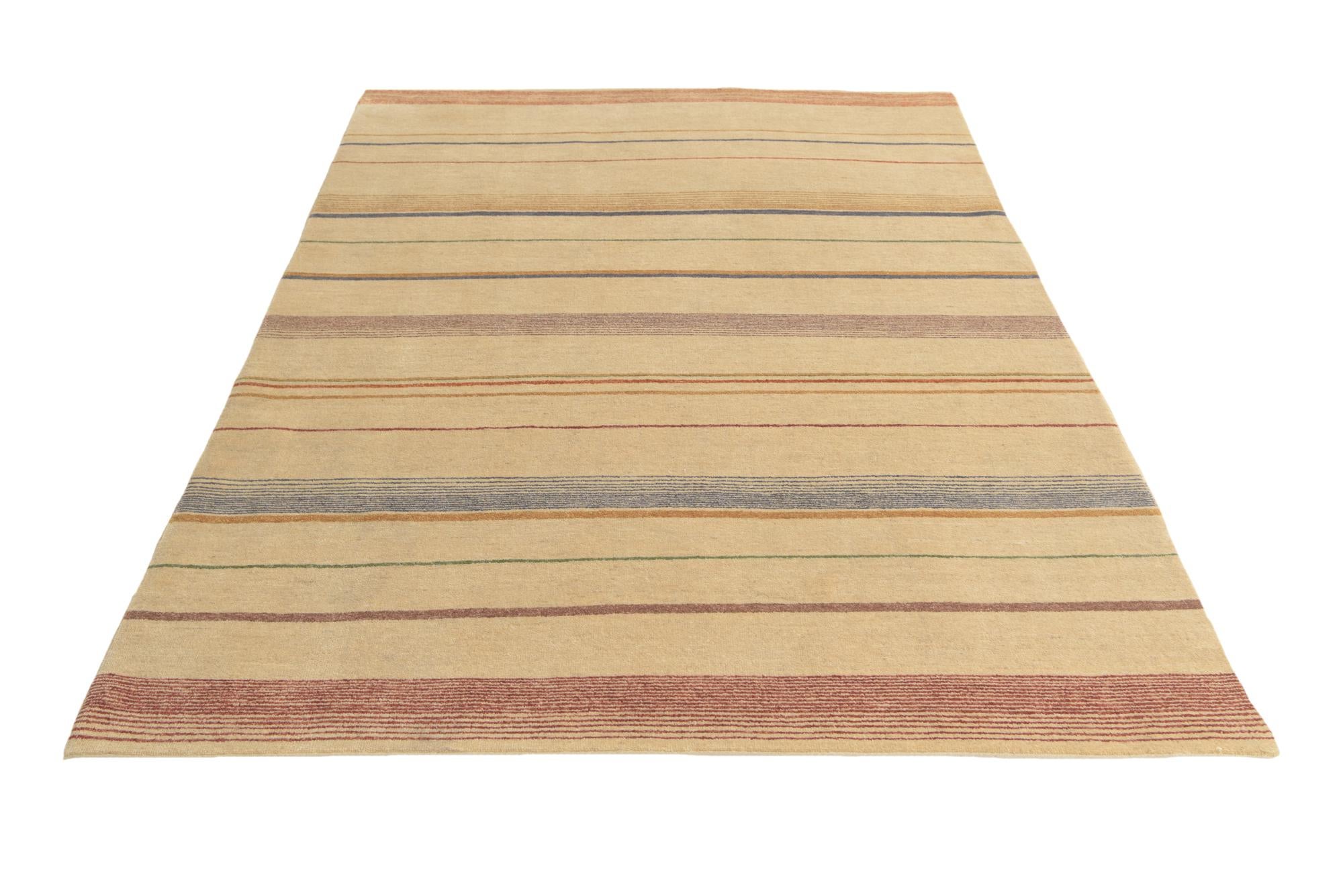 5' 6 x 8' 2 Hand Knotted Kashkuli Gabbeh Oriental Wool Rug