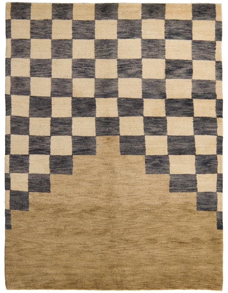 Detail image of 6' 8 x 10' Hand Knotted Kashkuli Gabbeh Wool Rug