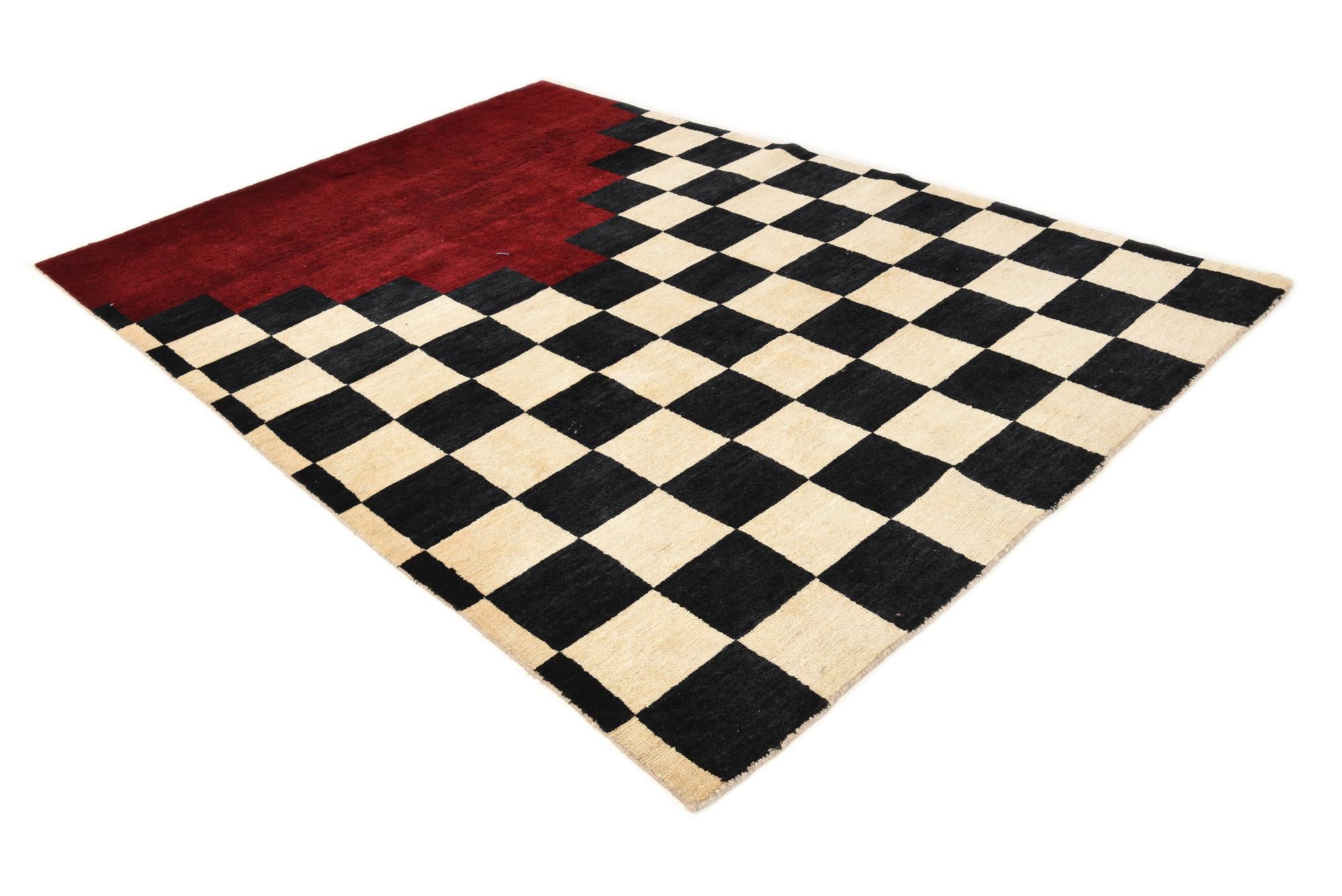 6' 9 x 9' 10 Hand Knotted Kashkuli Gabbeh Wool Rug