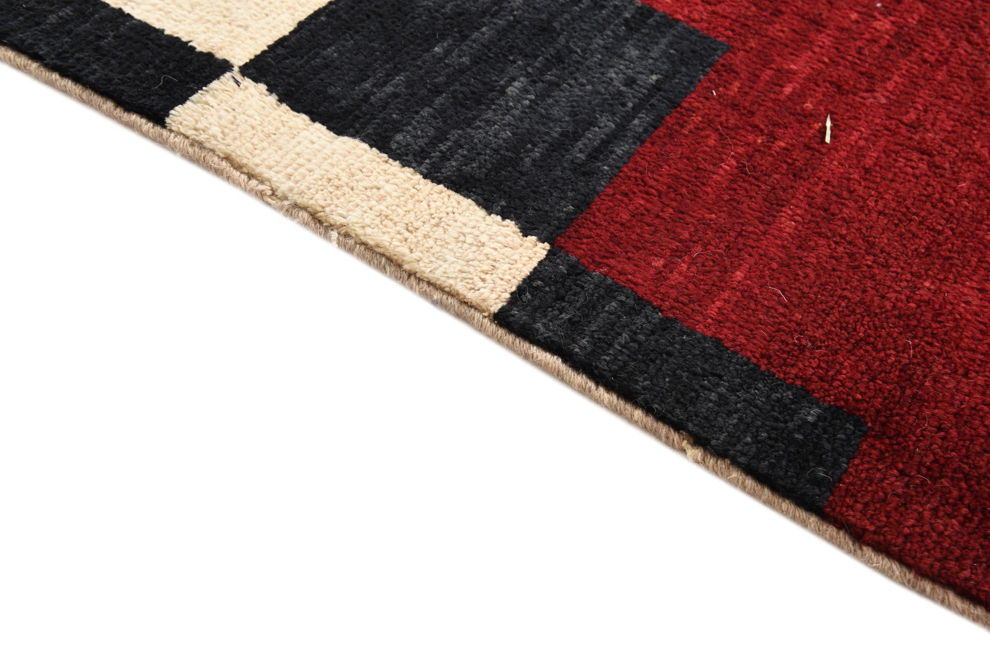 6' 9 x 9' 10 Hand Knotted Kashkuli Gabbeh Wool Rug