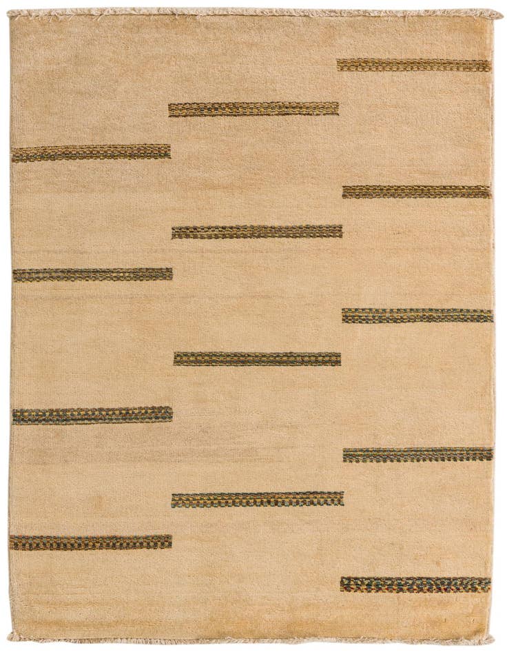 Detail image of 3' x 5' 2 Hand Knotted Kashkuli Gabbeh Oriental Wool Rug