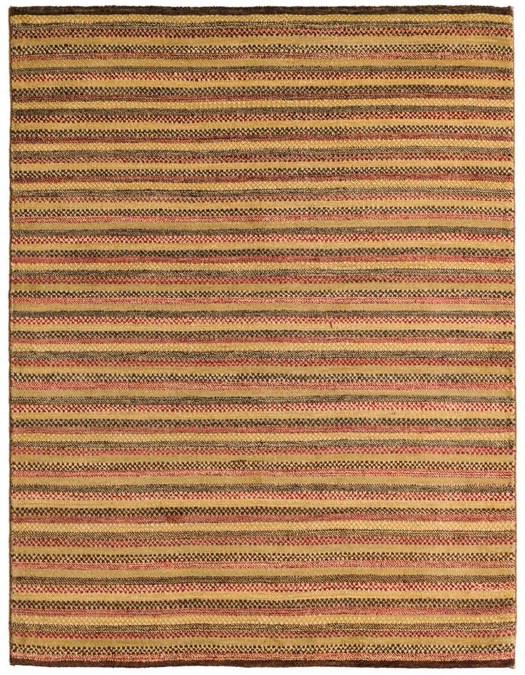 Detail image of 4' 7 x 6' 6 Hand Knotted Kashkuli Gabbeh Oriental Wool Rug