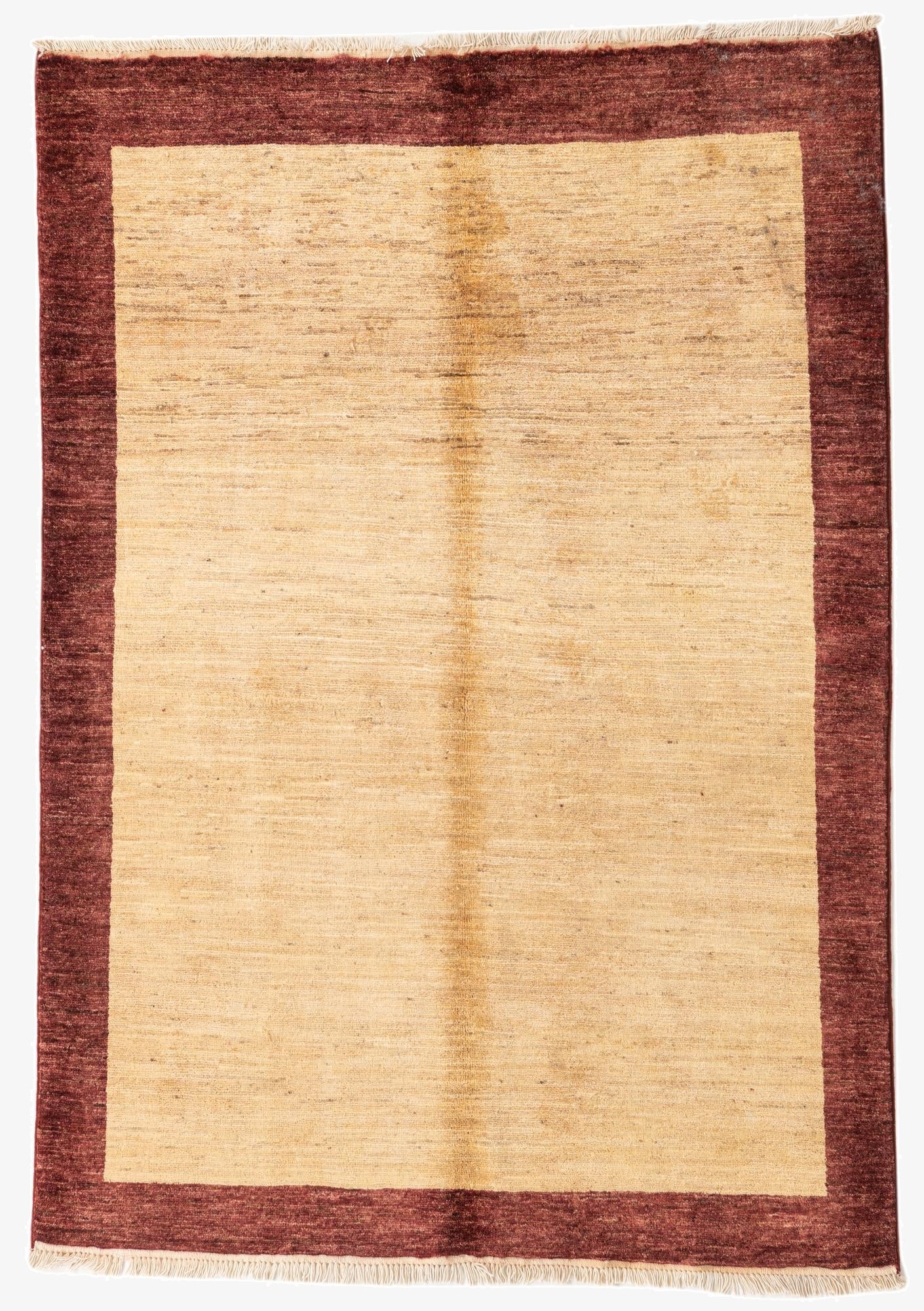 3' 10 x 5' 7 Hand Knotted Kashkuli Gabbeh Wool Rug