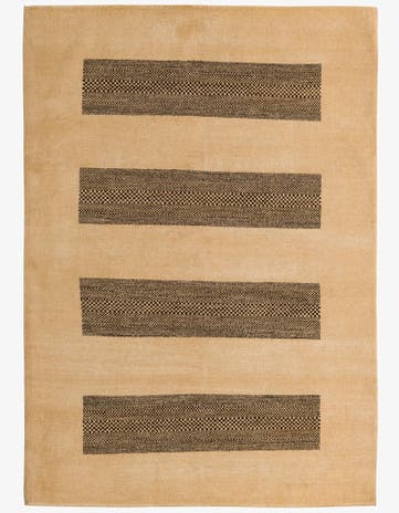 5' 7 x 8' Hand Knotted Kashkuli Gabbeh Wool Rug