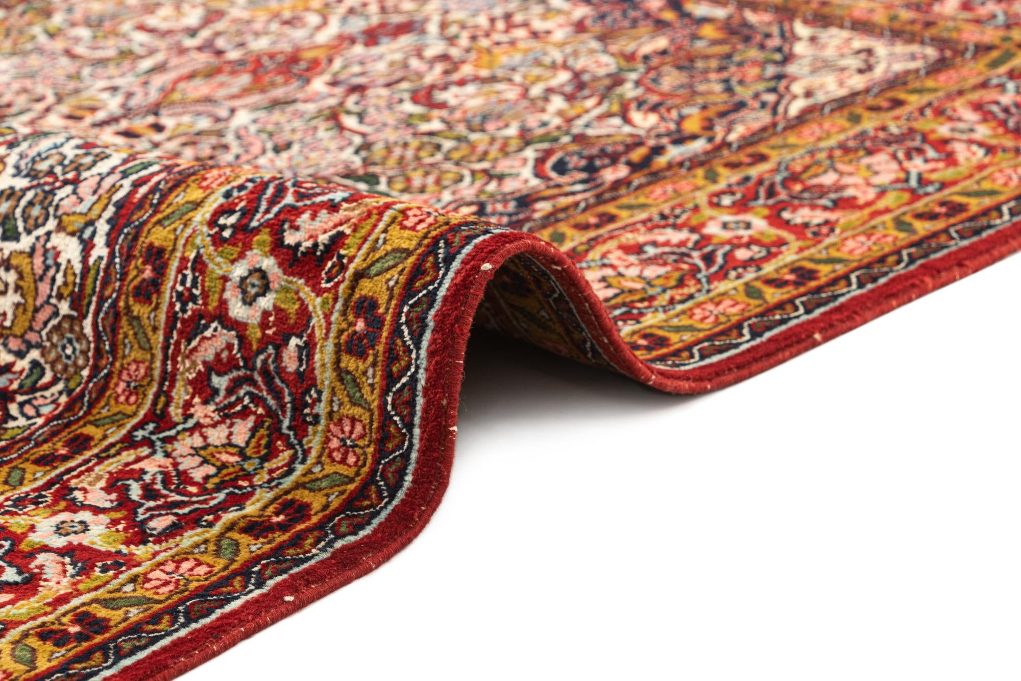 3' 2 x 5' 4 Hand Knotted Kashmir Oriental Wool Rug