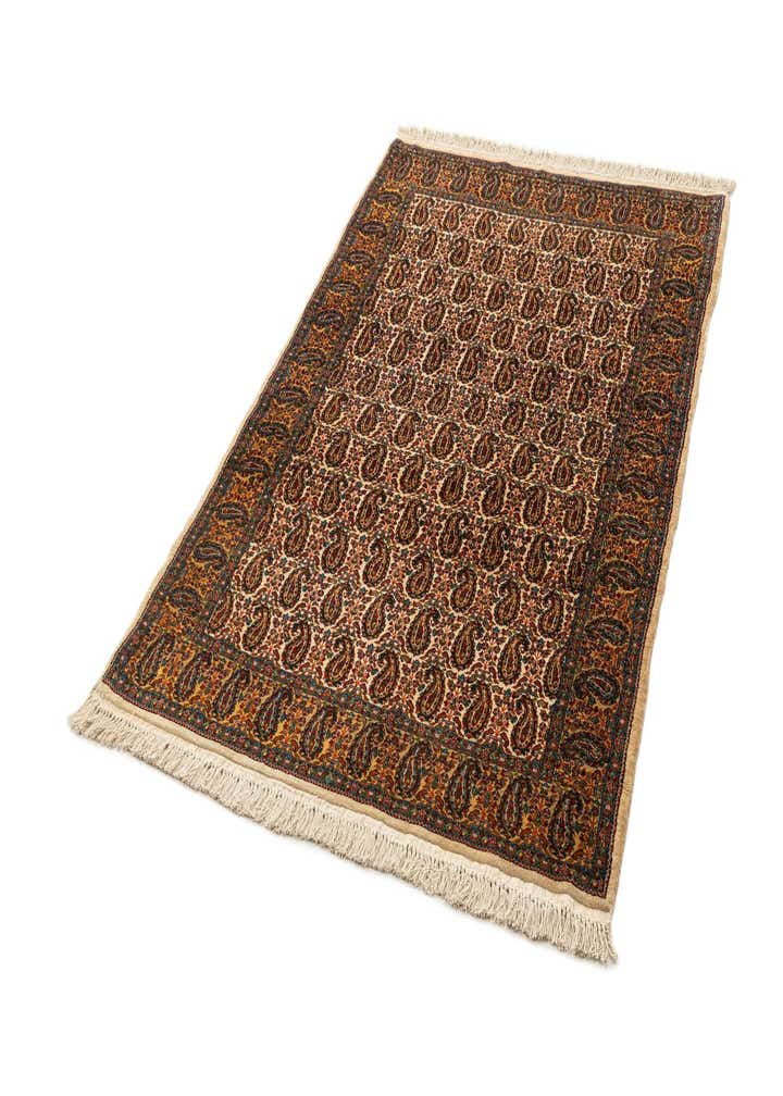 4' x 6' Hand Knotted Kashmir Oriental Wool Rug