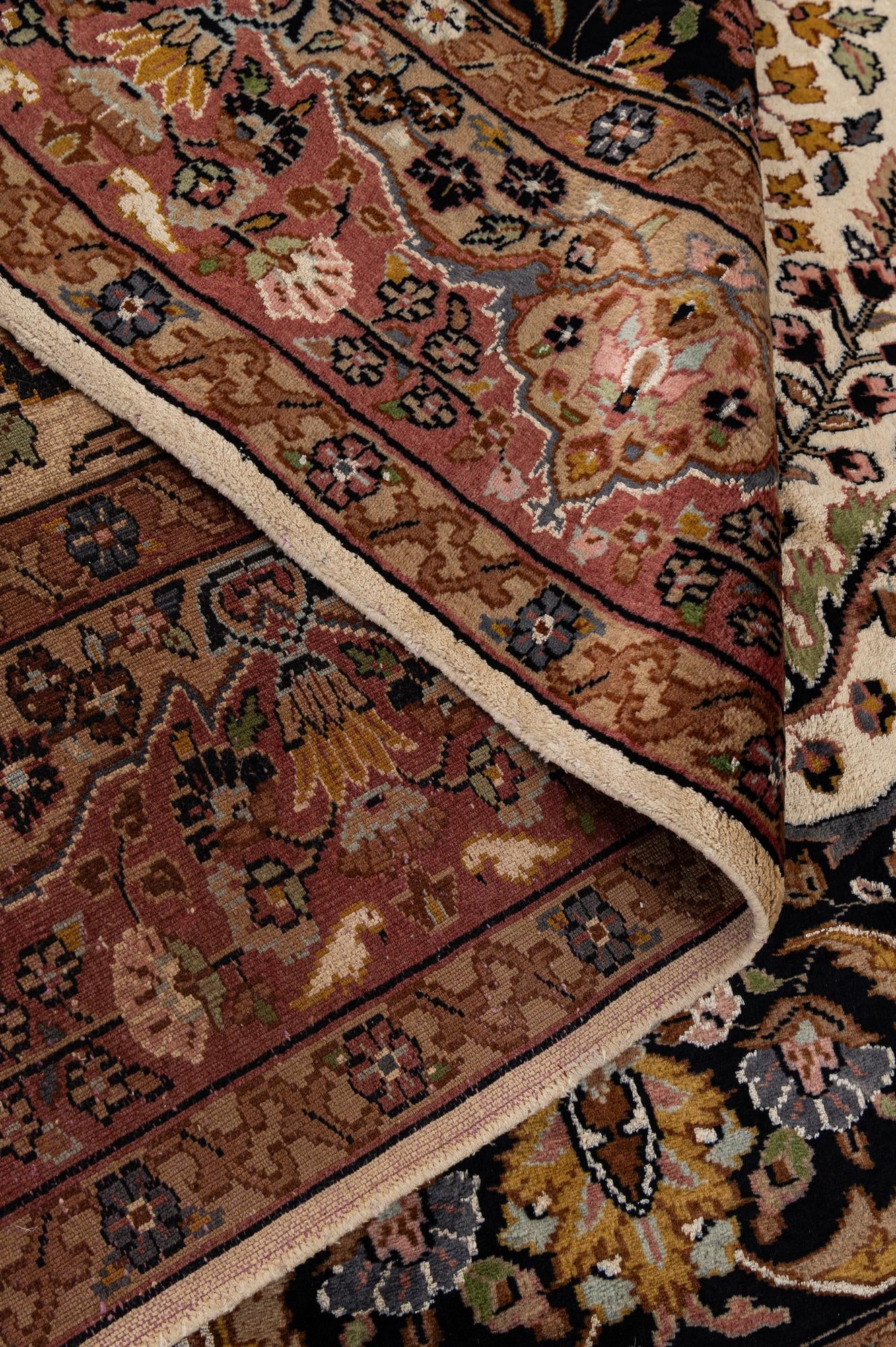 4' 3 x 5' 10 Hand Knotted Kashmir Oriental Rug