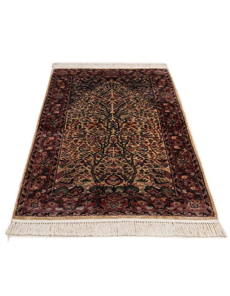 Detail image of 3' 1 x 5' 3 Hand Knotted Kashmir Oriental Rug