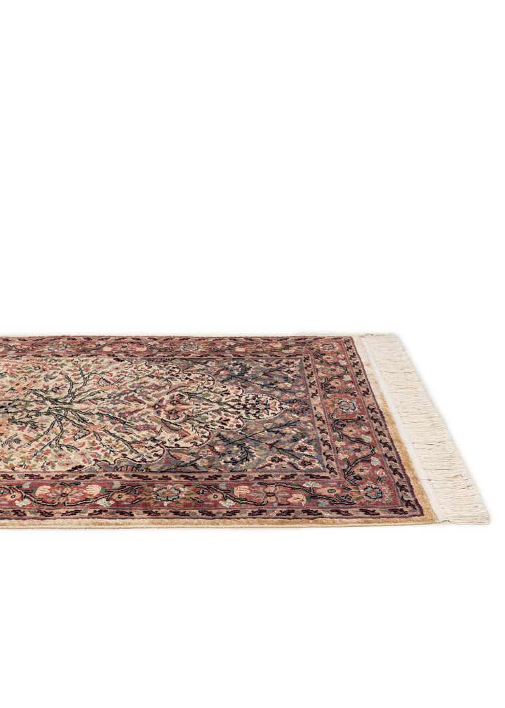 3' 1 x 5' 3 Hand Knotted Kashmir Oriental Rug
