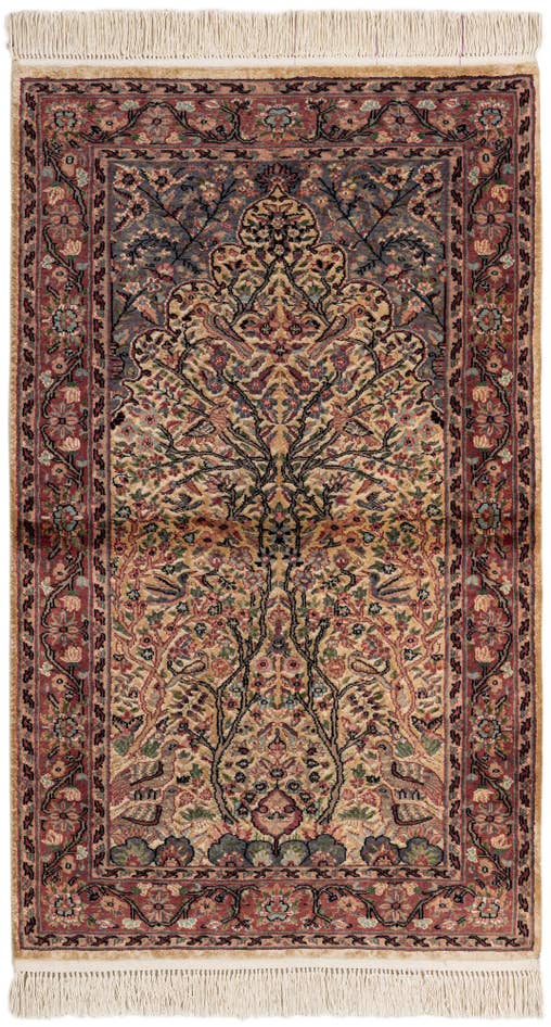 Detail image of 3' 1 x 5' 3 Hand Knotted Kashmir Oriental Rug