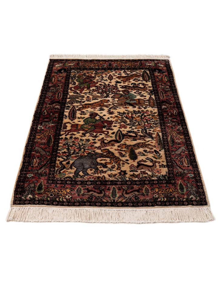 Detail image of 3' 3 x 5' 1 Hand Knotted Kashmir Oriental Rug