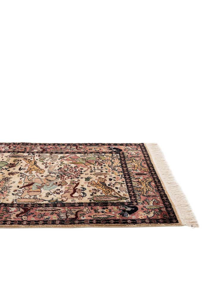 3' 3 x 5' 1 Hand Knotted Kashmir Oriental Rug