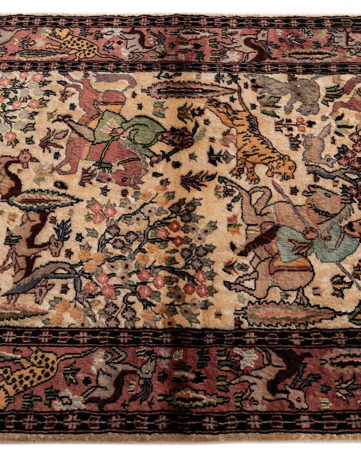 Detail image of 3' 3 x 5' 1 Hand Knotted Kashmir Oriental Rug
