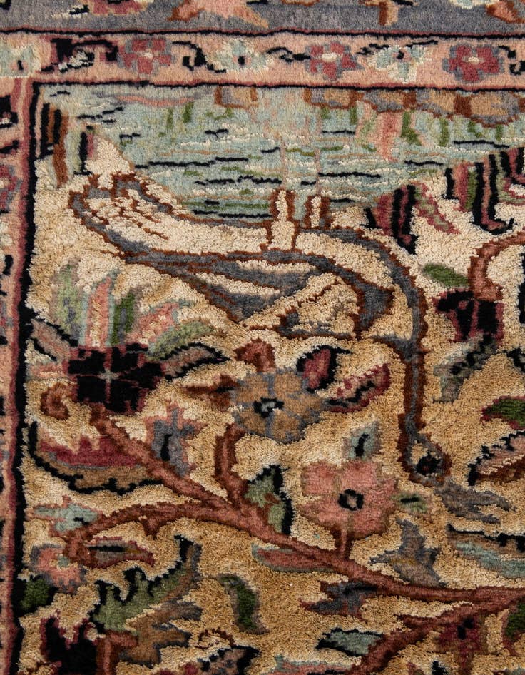 Detail image of 3' 2 x 5' 4  Hand Knotted Kashmir Rug