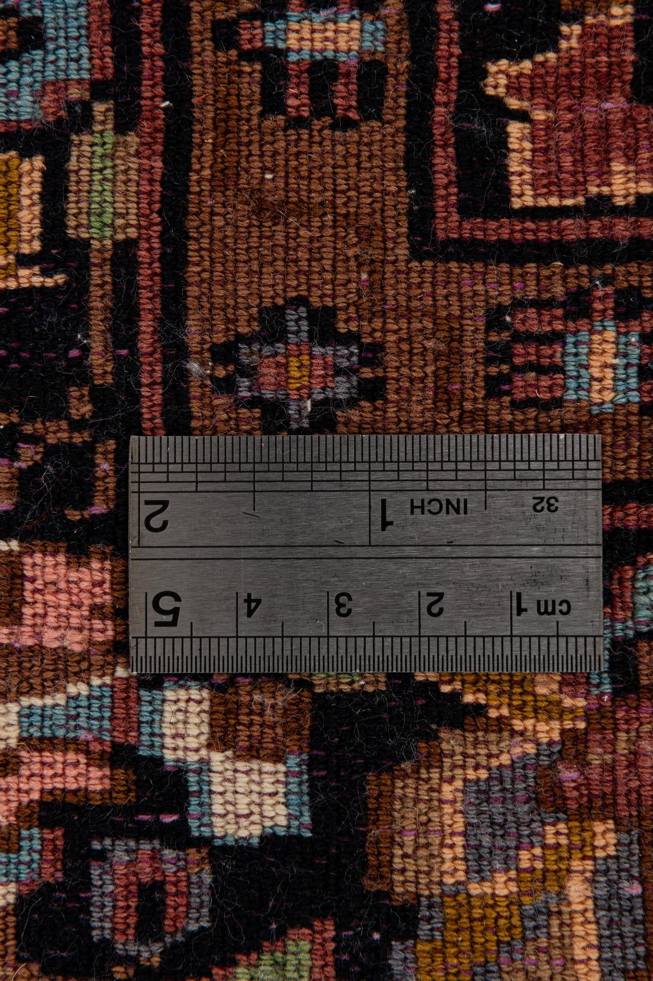 3' 4 x 5' Hand Knotted Kashmir Oriental Wool Rug