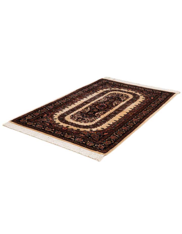 3' 4 x 5' Hand Knotted Kashmir Oriental Wool Rug