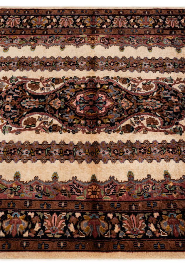 Detail image of 3' 4 x 5' Hand Knotted Kashmir Oriental Wool Rug