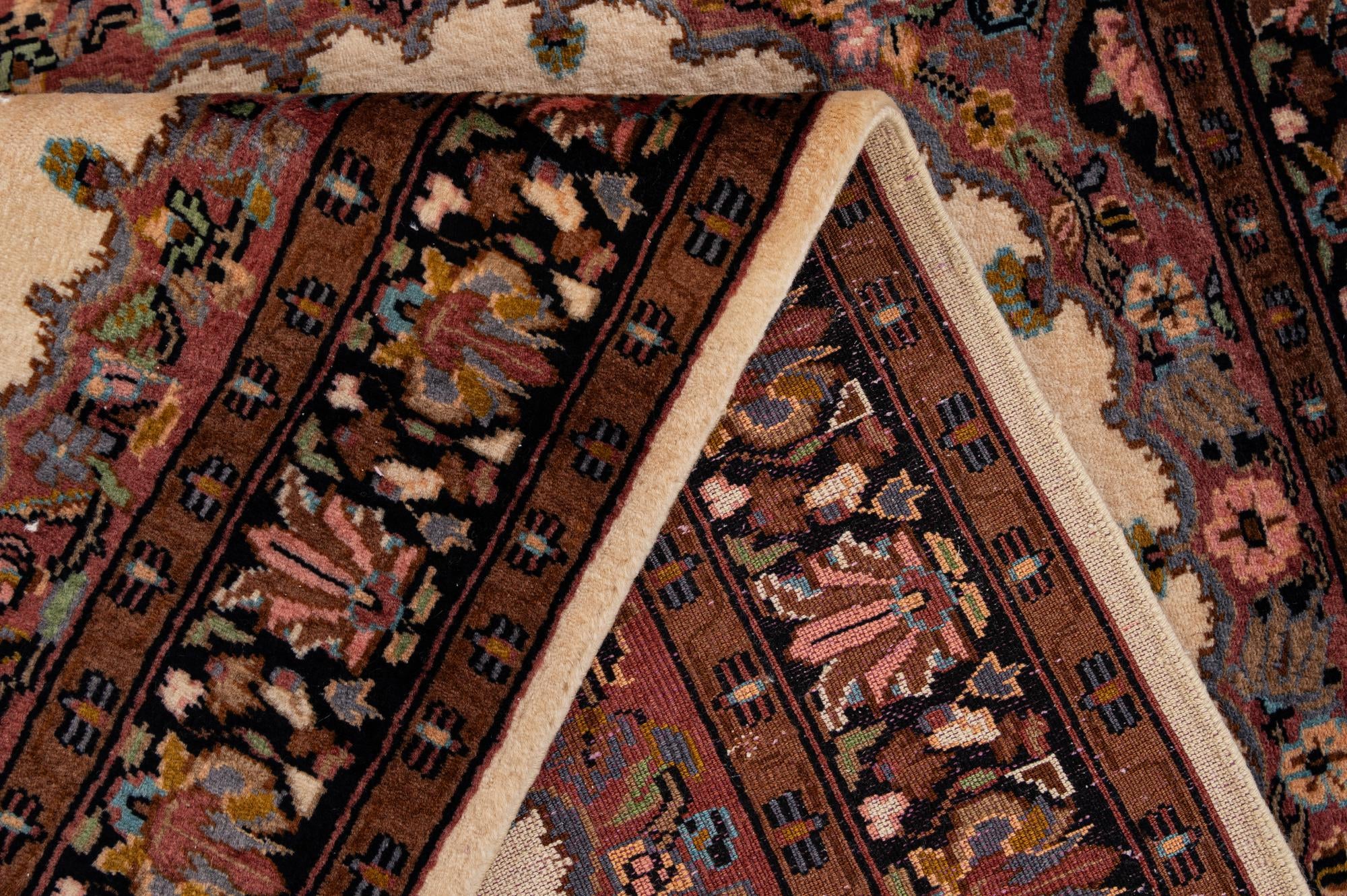 3' 4 x 5' Hand Knotted Kashmir Oriental Wool Rug