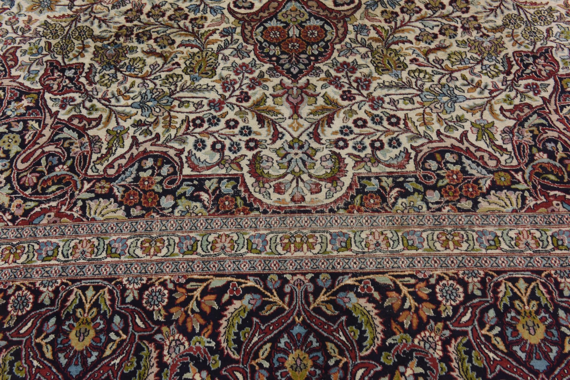 8' 10 x 12' 6 Hand Knotted Kashmir Oriental Wool Rug