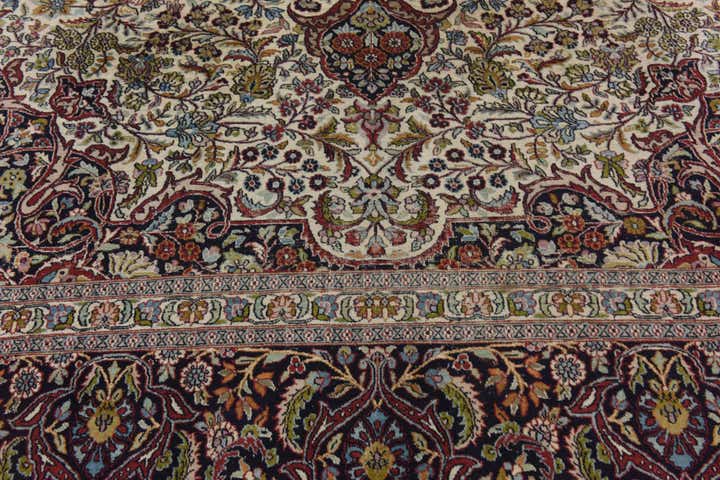 8' 10 x 12' 6 Hand Knotted Kashmir Oriental Wool Rug