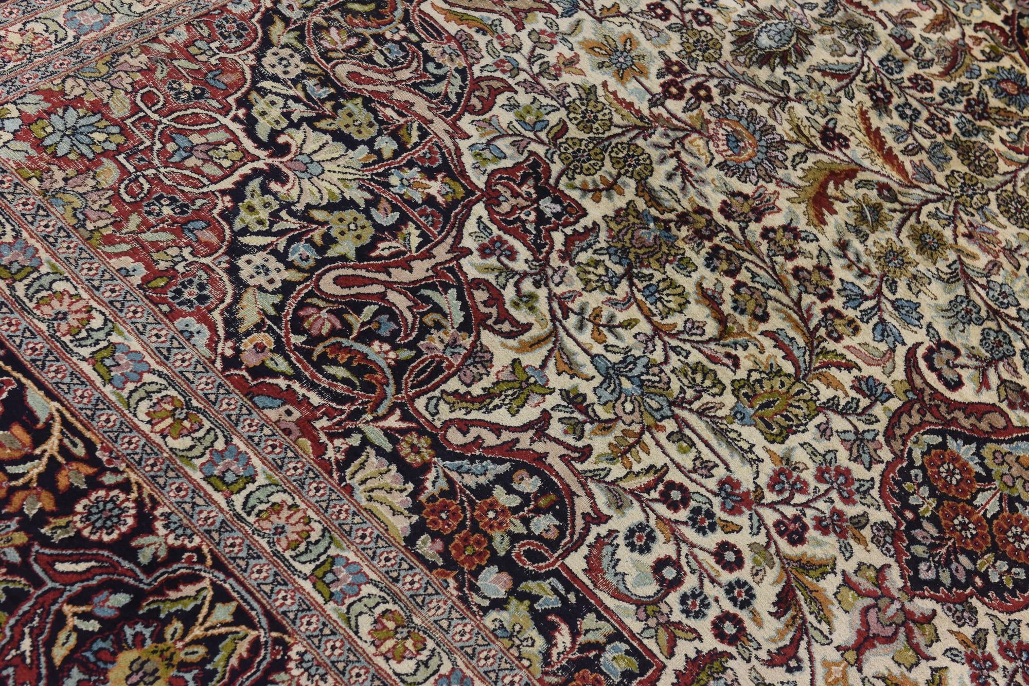 8' 10 x 12' 6 Hand Knotted Kashmir Oriental Wool Rug
