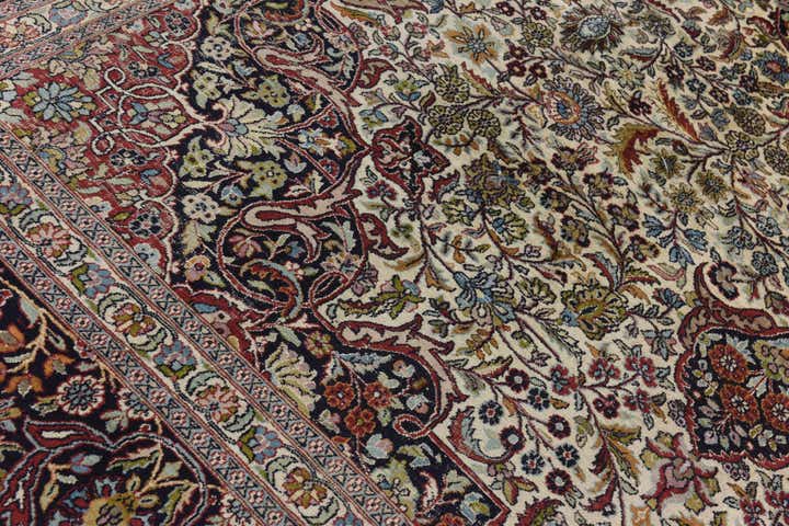 8' 10 x 12' 6 Hand Knotted Kashmir Oriental Wool Rug