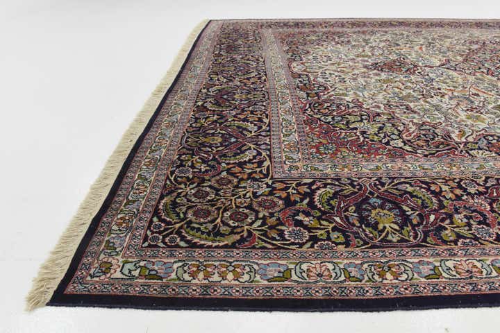 8' 10 x 12' 6 Hand Knotted Kashmir Oriental Wool Rug