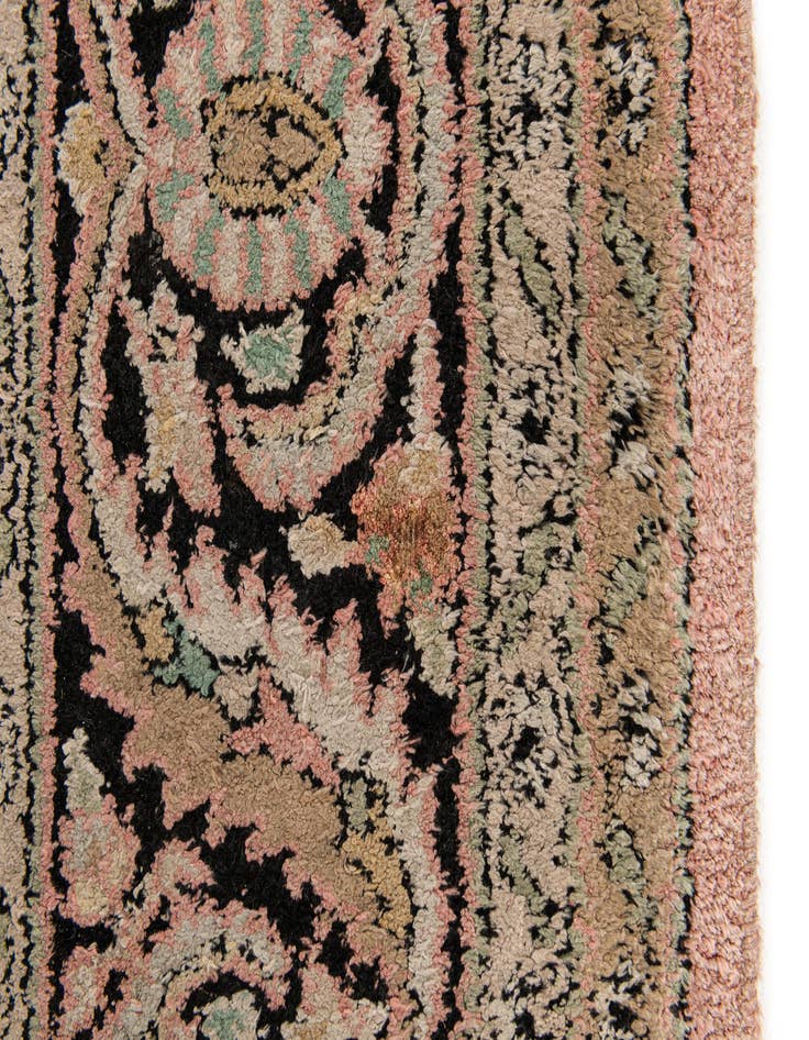 Detail image of 4' 1 x 6' 2  Hand Knotted Kashmir Wool Rug