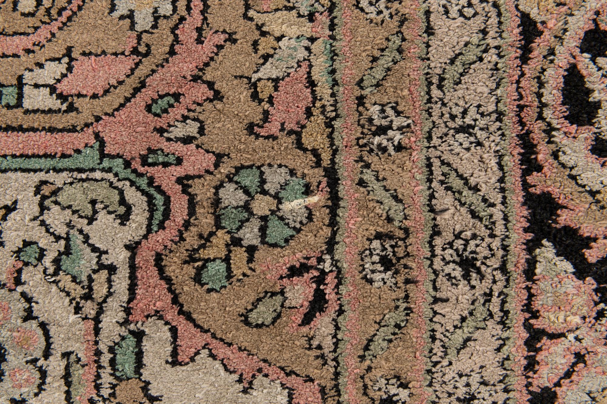 4' 1 x 6' 2 Hand Knotted Kashmir Wool Rug