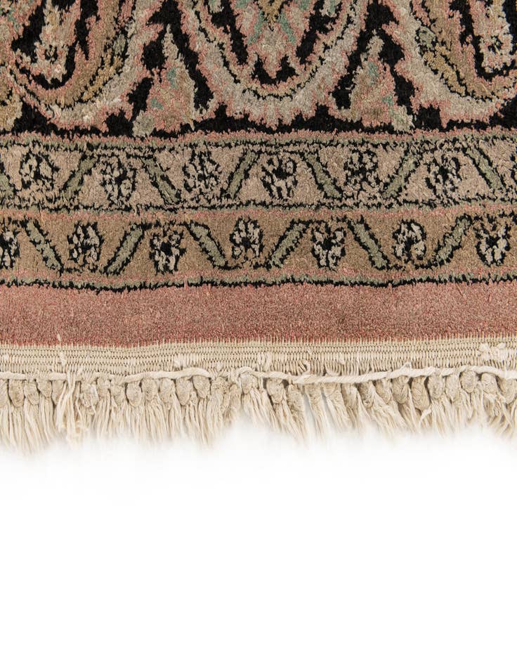 Detail image of 4' 1 x 6' 2  Hand Knotted Kashmir Wool Rug